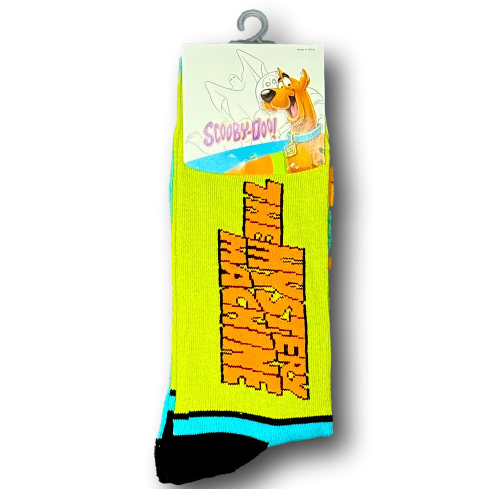 3/$20 Scooby Doo The Mystery Machine Funny Novelty Crew Socks - NWT